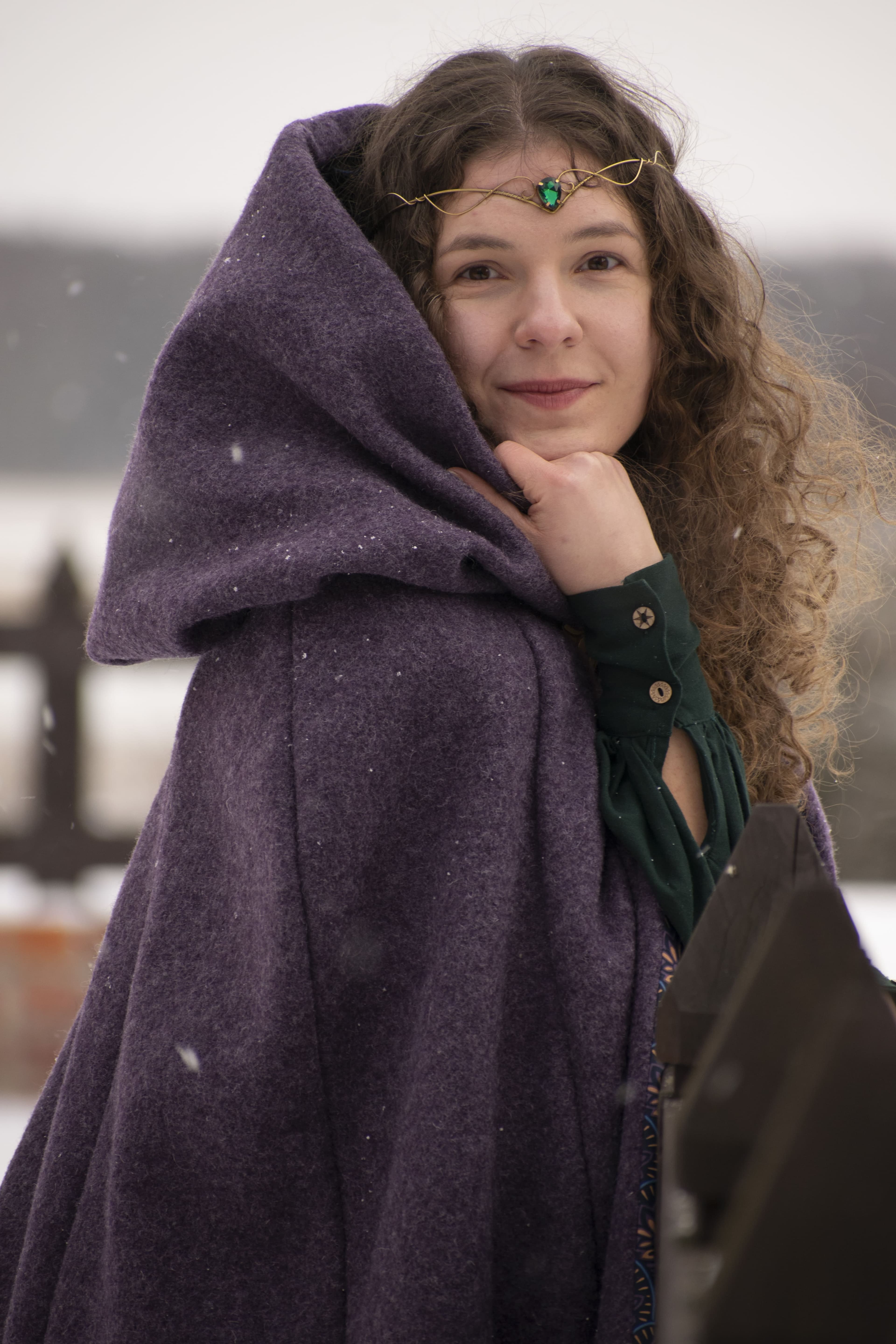 Peleryna "Szept Wrzosowisk"